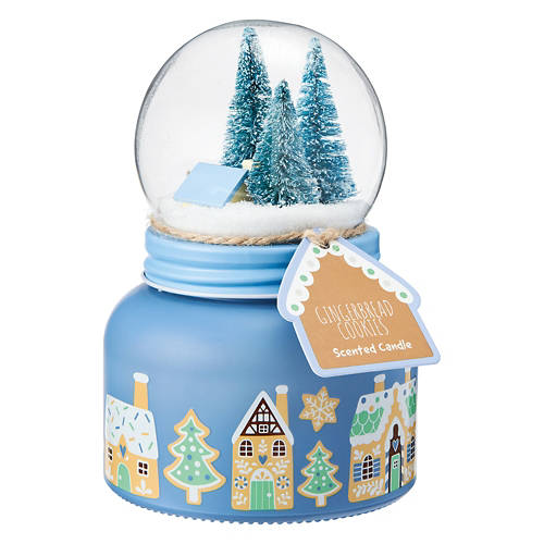 Snow Globe Scented Candle - Gingerbread Cookies