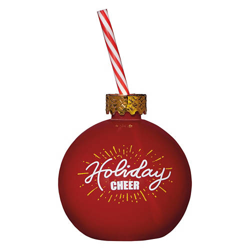 Holiday Glass Ornament - Red