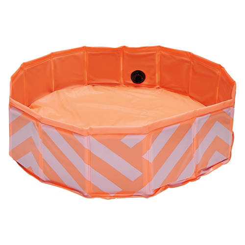 Collapsible Pet Pool - Coral Stripes