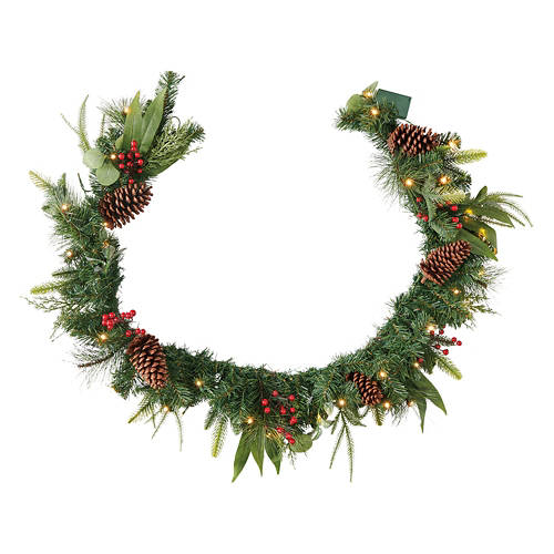 72" Long Holiday Garland, Green