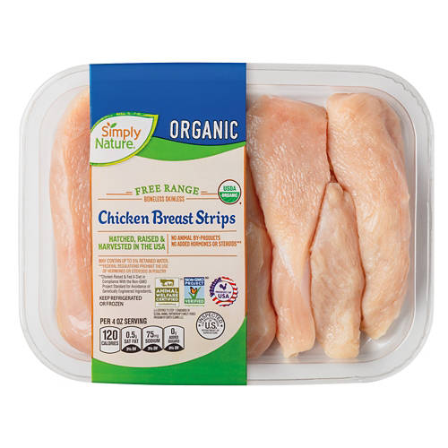 Organic  Chicken  Breast Strips