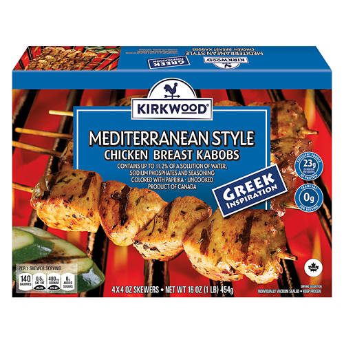 Mediterranean  Style Chicken Breast Kabobs, 4 count Product Image Front shot 01