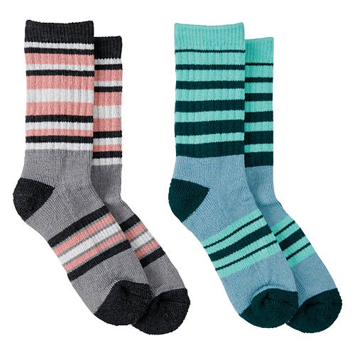 Ladies Thermal Socks - Blue/Green