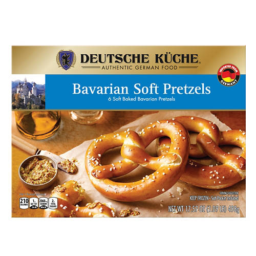 Bavarian Soft Baked Pretzels, 6 count