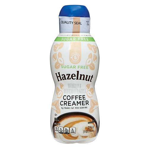 Sugar Free Hazelnut Coffee Creamer, 32 fl oz Product Image Front shot 01