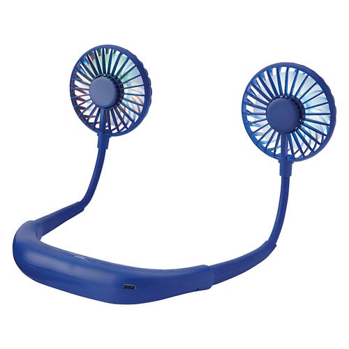 USB Rechargeable Neck Fan, Navy