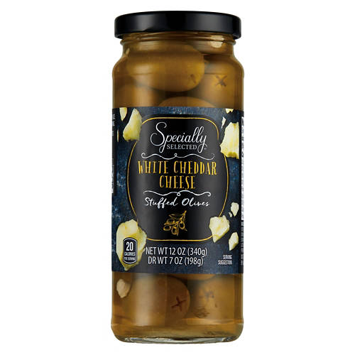 White Cheddar Stuffed Olives