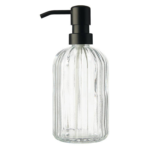Glass Premium Sink Dispensers, Black