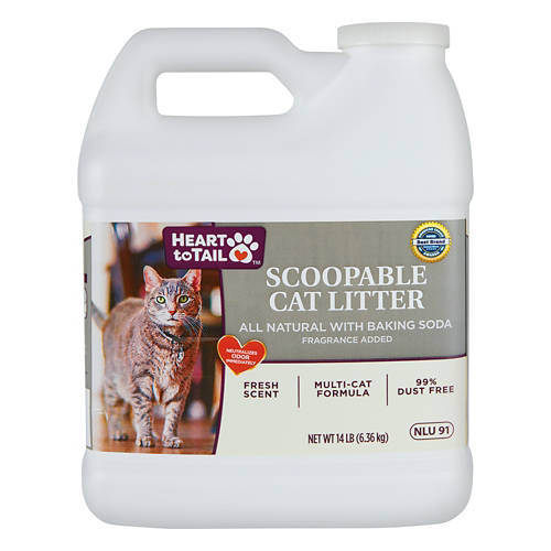 Scoopable Cat Litter with Baking Soda