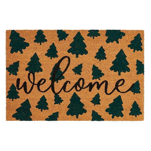 24" x 36" Holiday Coir Mat - Christmas Trees