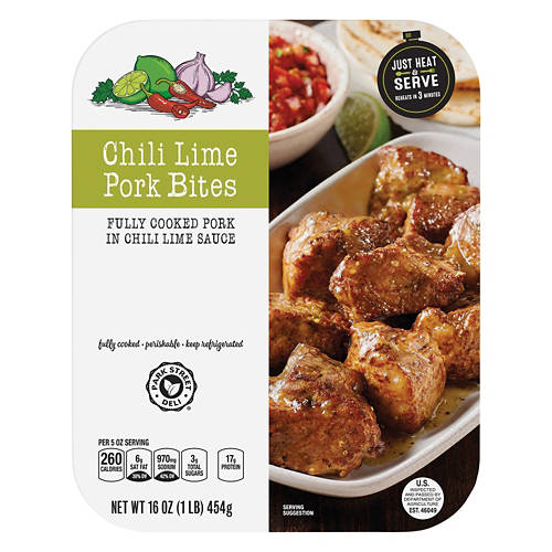 Chili Lime Pork Bites, 16 oz Product Image Front shot 01