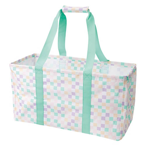 Foldable Utility Tote - Checkered Product Image Front shot 01