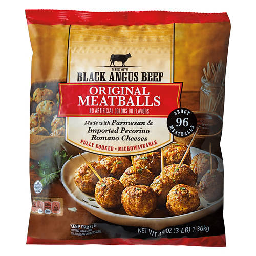 Black Angus Beef Original Meatballs, 48 oz