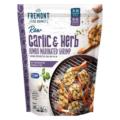 Garlic Herb Shrimp, 12 oz Product Image Front shot 01