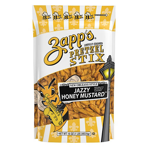 Jazzy Honey Mustard Pretzels Stix, 16 oz Product Image Front shot 01