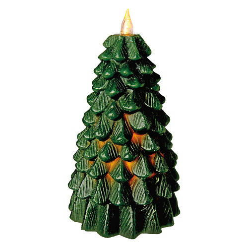 LED Novelty Holiday Candle - Green