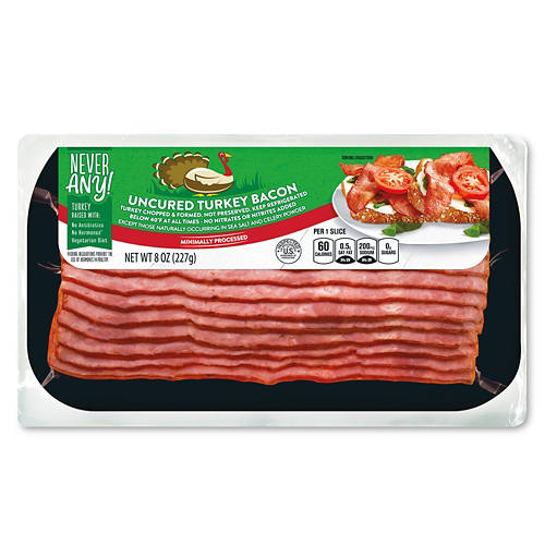 Uncured Turkey Bacon, 8 oz