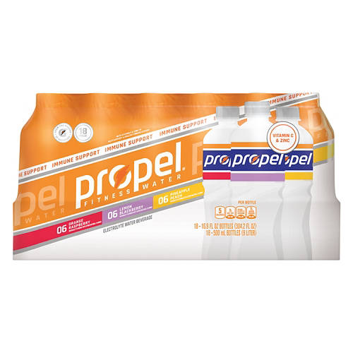 Immune Support Fitness Water Variety Pack - 18 pack, 16.9 fl oz Product Image Front shot 01