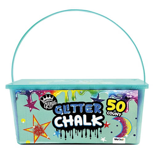 50 Piece Chalk Bucket, Glitter