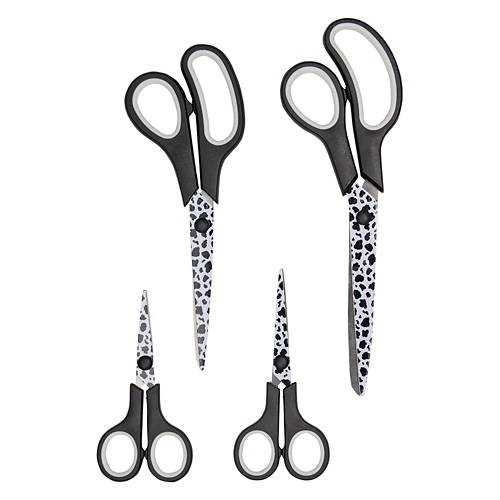 4 Piece Scissors, Black