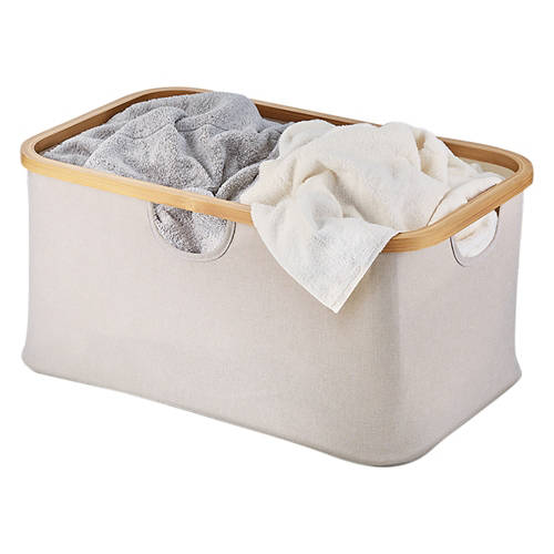 Collapsible Laundry Basket - Beige