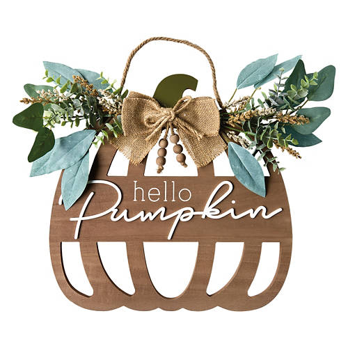 Hello Pumkin Circle Sign