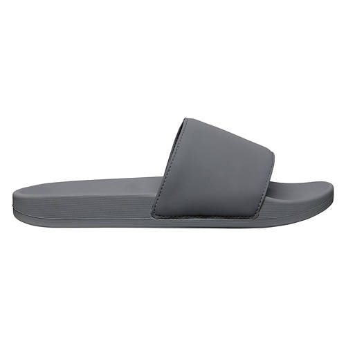 Women's Grey Premium Molded Footbed Slides, Size 6