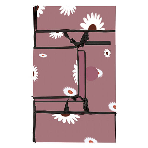 Car Seat Protection Cover, Purple Floral Product Image Front shot 01