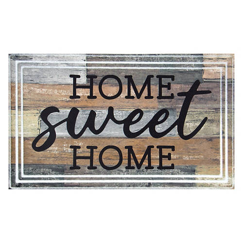 18" x 30" Indoor/Outdoor Sculptures Doormat - Home Sweet Home