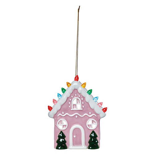 Nostalgic Ornament - Pink Gingerbread House