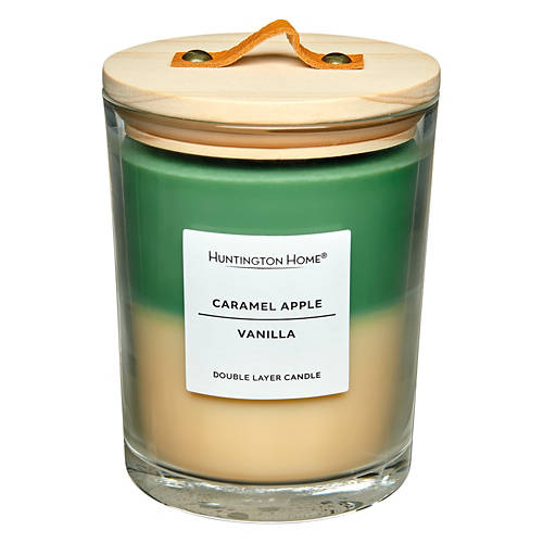 Double Layer Candle Vanilla & Caramel Apple