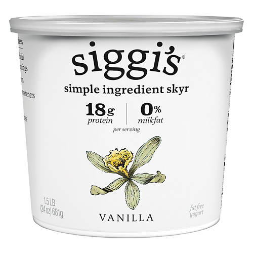 Vanilla Fat Free Skyr Yogurt, 24 oz Product Image Front shot 01