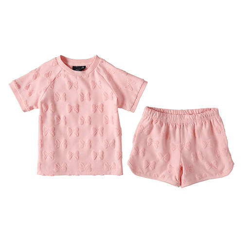 Girl's Short Set - Pink, XS