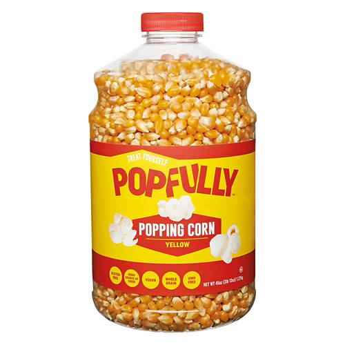 Gluten Free Yellow Popcorn Kernels, 45 oz Product Image Front shot 01