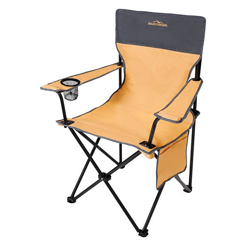 Camping Folding Chair, Tan/Grey
