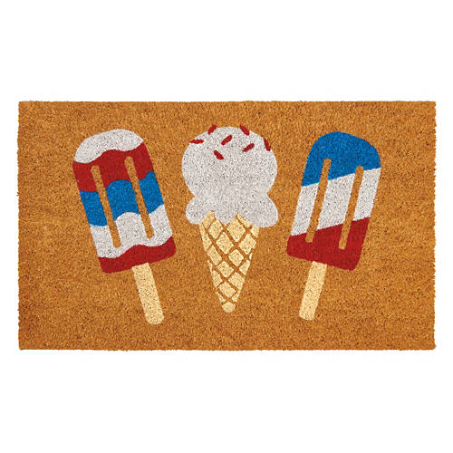 18" x 30" Summer Coir Mat - Ice Cream