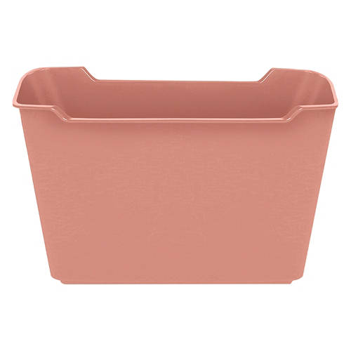 Plastic Storage Bin - Rust Red, XL