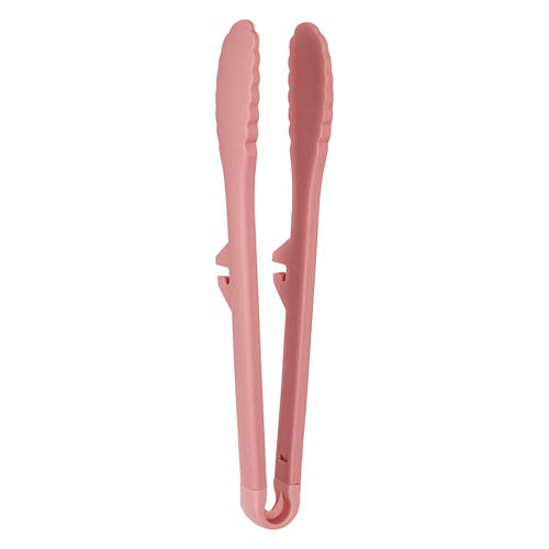 Clip On Silicone Utensil - Tong, Pink