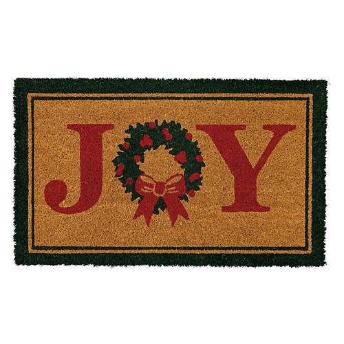 18" x 30" Holiday Coir Mat - Joy