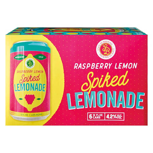 Raspberry Lemon Spiked Lemonade, 12 fl oz cans, 6 pack