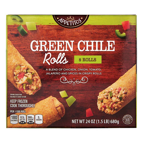 Green Chile Egg Rolls, 8 count