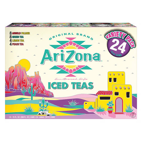 Iced Tea Variety Pack, 15 fl oz cans, 24 pack Product Image Front shot 01