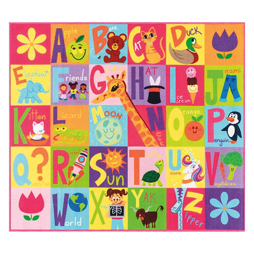 46” x 52” Education Rug, ABC Primary Product Image Front shot 01