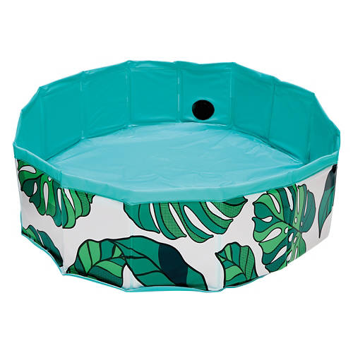 Collapsible Pet Pool - Tropical Leaves
