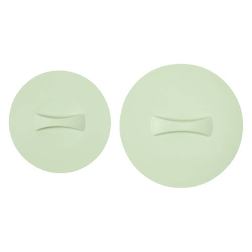 2 Piece Large & Medium Silicone Lids, Green