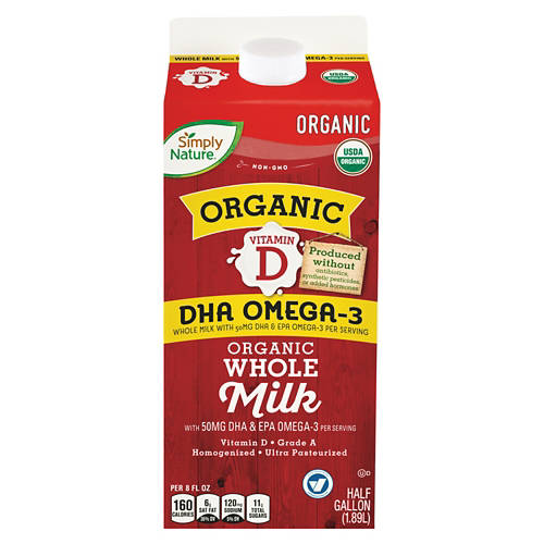 Organic Whole Omega-3 Milk, 64 fl oz