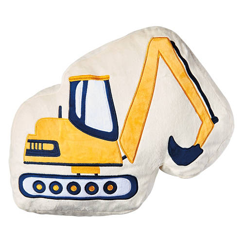 Kids Construction Truck Shaped Pillow