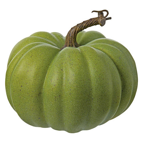 7.5" Sage Green Faux Pumpkin