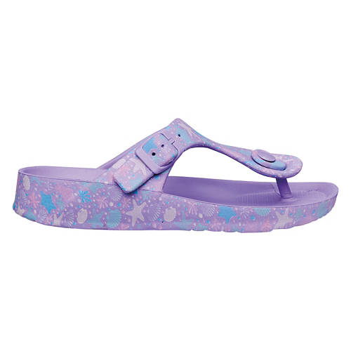 Children's Lightweight Footbed Sandals - Purple, 2/3