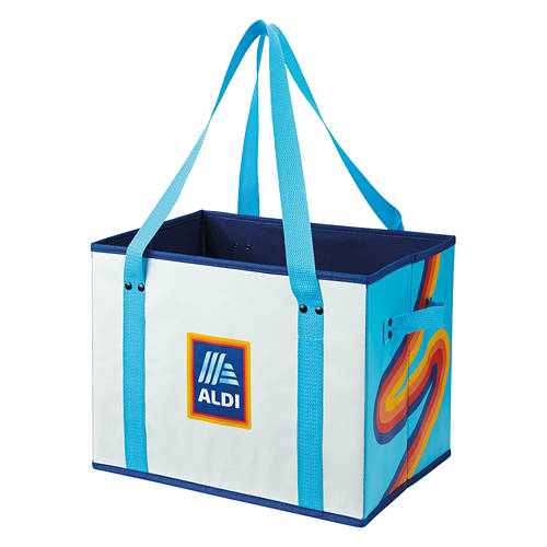 Collapsible Box Bag, White Rainbow Product Image Front shot 01